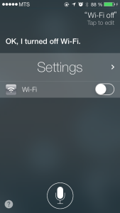 Siri выключает Wi-Fi